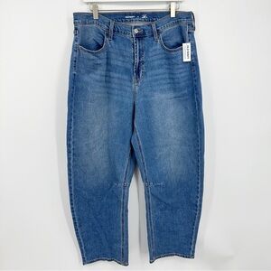 Old Navy High Rise Wow Barrel Leg Jeans Size 14 New With Tags Condition
